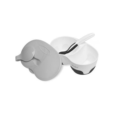 Akuku Miseczka Dwukomorowa White Black (12/72) 004287