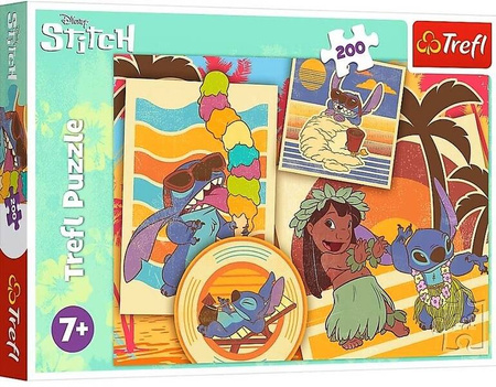 Puzzle Trefl 200 Muzyczny świat Lilo&Stitch Disney 133042