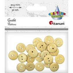 GUZIKI DREWNIANE A`30 15MM WDY032 531608