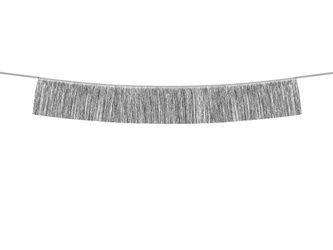 Girlanda frędzle srebrne 009103