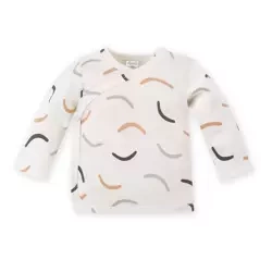 KAFTAN WIAZANY LE TIGRE 68 ECRU DRUK PINOKIO