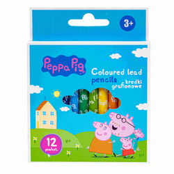 Kredki grafionowe okrągłe Peppa Pig 12kol 7/85mm 212098