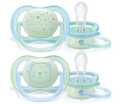 Avent smoczek ultra air nightime boy 0-6m 901747