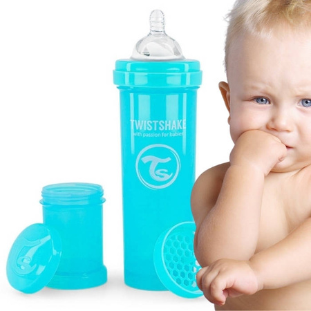Twistshake Butelka Anti-Colic 330 ml Pastel Blue 122629