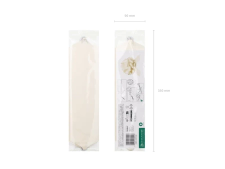 Kokarda ściągana DIY 30cm złamana biel 039407