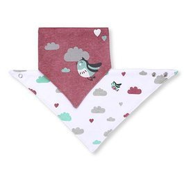 Babyono śliniak apaszka dwuwarstwowy ptaszki 406670