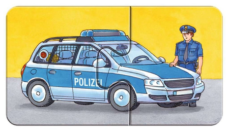 Puzzle Ravensburger 9*2el Pojazdy Ratownicze 073320