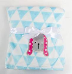 Babymatex Kocyk Ricco z haftem roz.75x100 cm