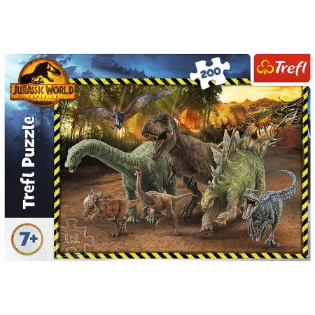 Puzzle Trefl 200 Dinozaury z Parku Jurajskiego 132878