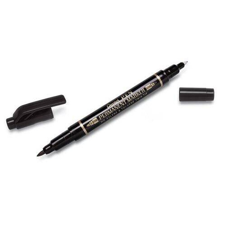 Pentel Marker permanentny dwustr. 0.3-1.0mm CD,DVD czarny okr. N75W 043869