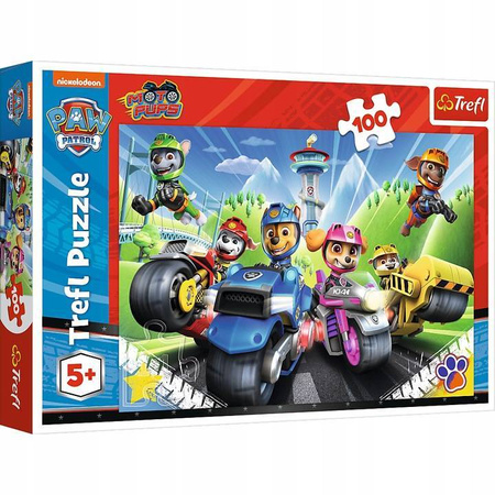 Puzzle Trefl 100 Psi Patrol na motorach