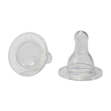 Dr. Brown's Smoczki 2szt standard silikon 0m+