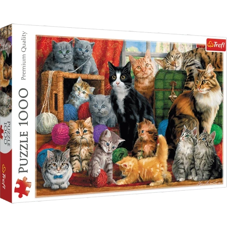 Puzzle Trefl 1000 Kocie spotkanie 105551