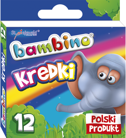 Maj kredki bambino 12kol woskowe 000225