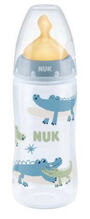 Nuk butelka 300ml z wskaźnikiem temp. Smoczek lateks 0-6m-cy 360094