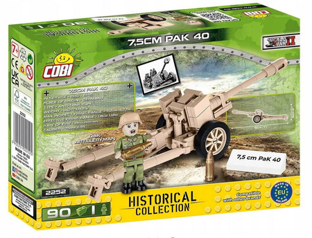 Cobi 2252 Historical Collection 7,5cm pak 4090kl.