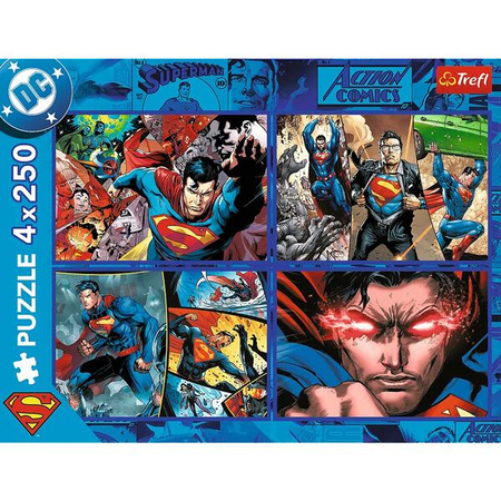 Puzzle Trefl 4x250 Odwaga Supermana 133400