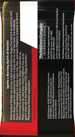 Pokemon TCG Mega Evolution Phantasmal Flames Booster 126084