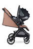 Easywalker Jackey XL Przestronny, samoskładający się wózek spacerowy z kołami XL Pecan Brown 114928