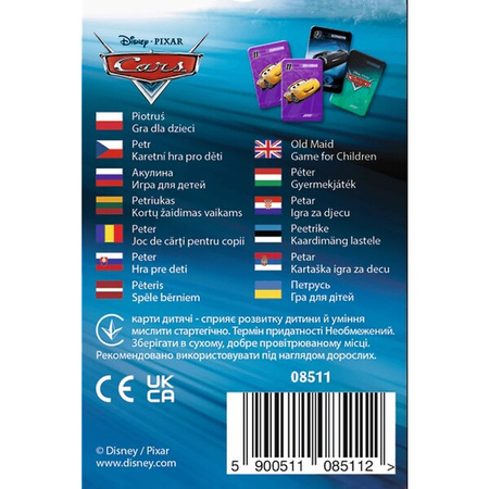 Karty do gry Piotruś - Cars 085112