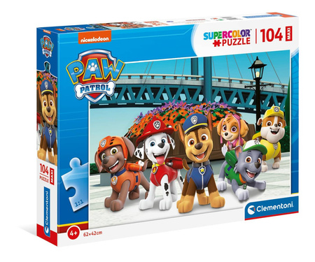 Clementoni Puzzle 104 Maxi Super Kolor Psi Patrol