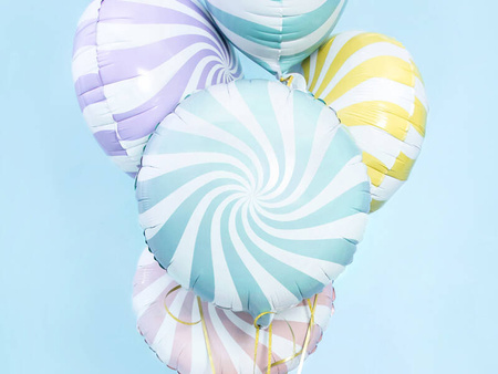 Balon foliowy Cukierek 35cm jasny niebieski 792968