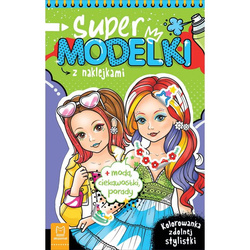 Supermodelki z naklejkami. Kolorowanka zdolnej stylistki 137934