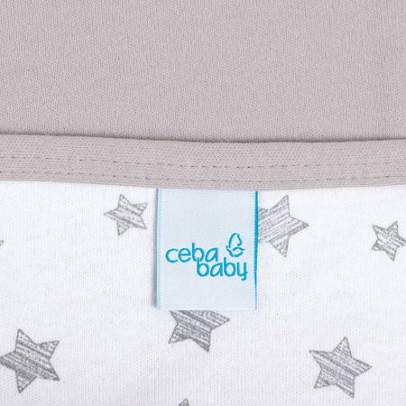 Kocyk dziecięcy  (90x100) Light grey + Grey Stars 332734