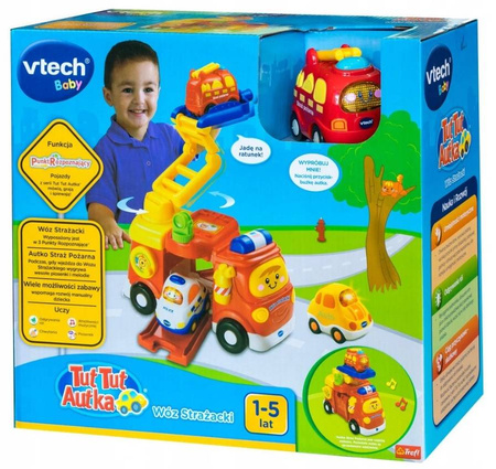 Vtech zestaw duży wóz strazacki 608106 