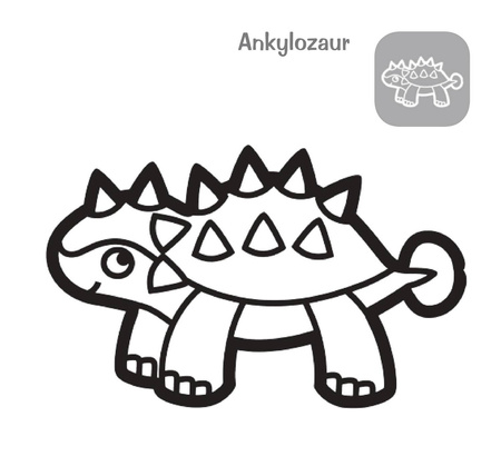 Książeczka Gruba krecha Dinozaur 072112