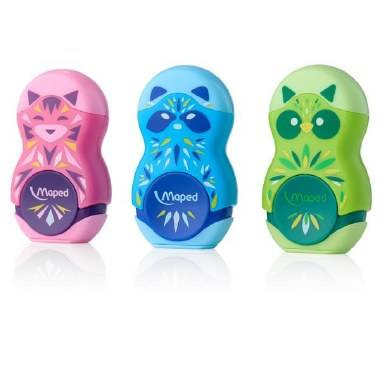 Maped Temperówka z gumką Mini Cute Loopy 1 otwór 491130