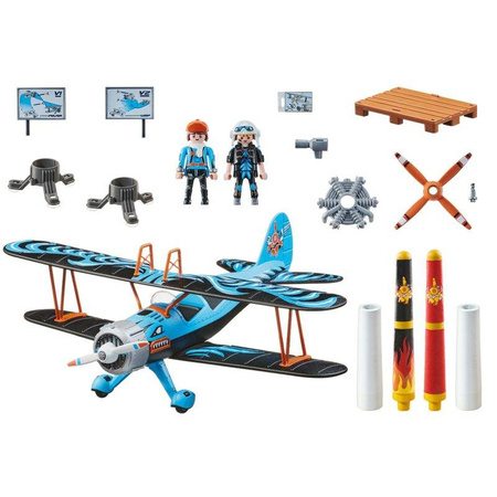 Playmobil 70831 Air Stuntshow Lotniczy pokaz kaskaderski Samolot dwupłatowy Feniks