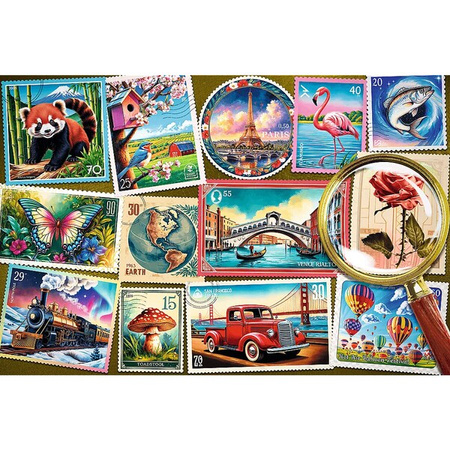 Puzzle Trefl 300 Easy Piece Znaczki pocztowe 231007