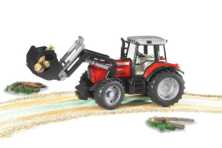 Bruder 02042 traktor massey ferguson 8240 z ładow.czołową 020422