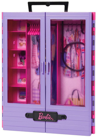 Barbie HJL66 Szafa Barbie+lalka+akcesoria 089550