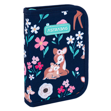 Piórnik pojedynczy dwuklapkowy bez wyposażenia Astrabag Baby Deer AC1 224008