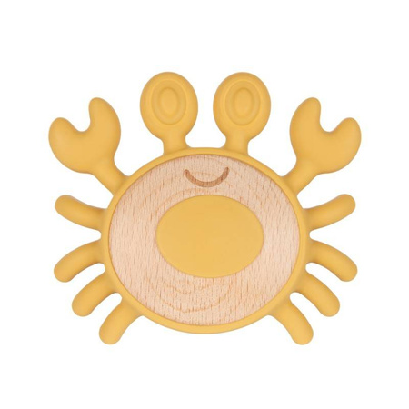 Canpol gryzak drewniano silikonowy Krab 871618