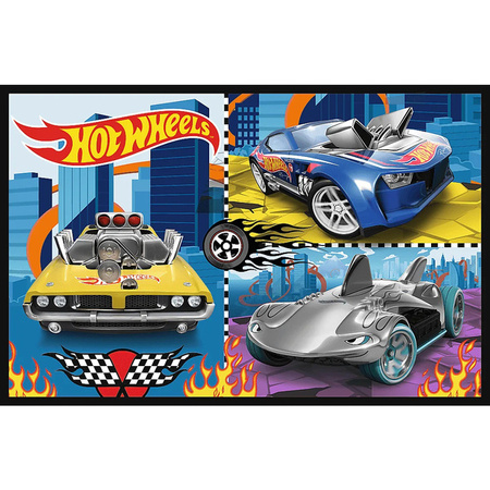 Puzzle Trefl 2x70 Samochodziki Hot Wheels 344424