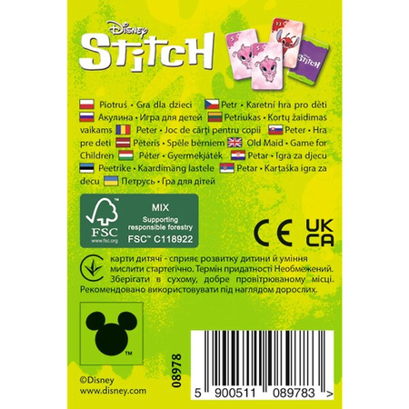 Karty do gry Piotruś - Stitch 089783