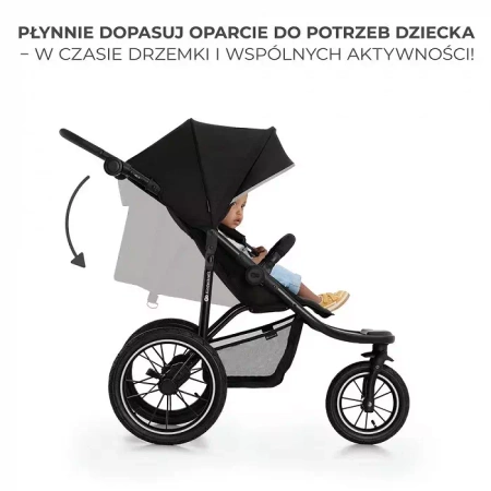 Kinderkraft Helsi Black Wózek spacerowy 922581