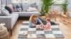 Kinderkraft mata piankowa puzzle luno yellow żółte