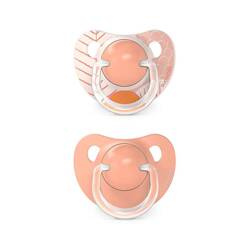 Suavinex Smoczek anatomiczny silikonowy 2 szt. | +18m | brzoskwiniowy | Dreams