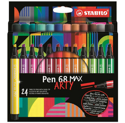 STABILO Pen 68 MAX 24kol ARTY cb wallet 590037