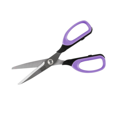 Nożyczki easy 15cm gumowany uchwyt 359009 fiolet blister