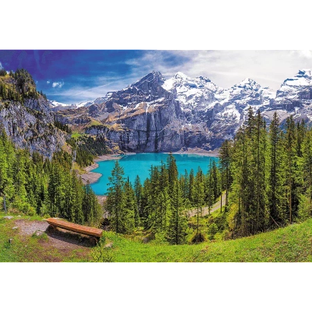 Puzzle Trefl 1500 Jezioro Oeschinen Alpy Szwajcaria 261660