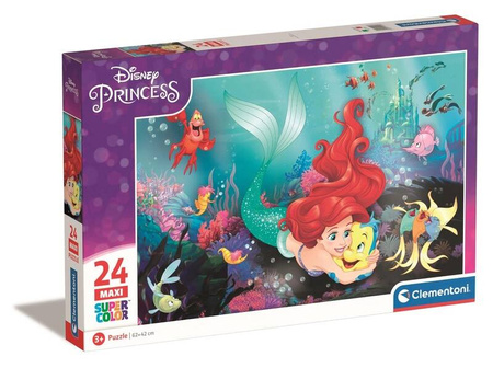 Puzzle Trefl 24 maxi Super Kolor Little Mermaid 242436