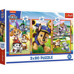 Puzzle Trefl 3x80 Psia zgraja 348866