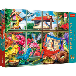 Puzzle Trefl 1000 Premium Plus Tea Time Świat ptaków 108507