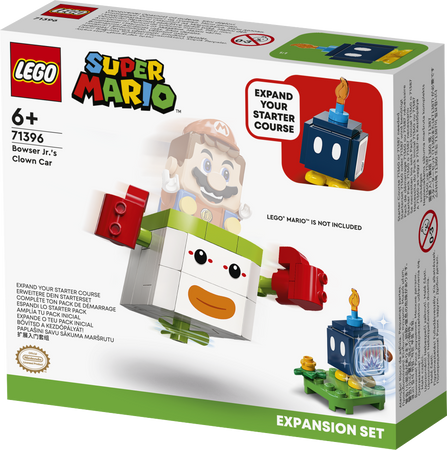 Lego 71396 Super Mario Zestaw rozszerzający Samochód klauna Bowsera Jr.
