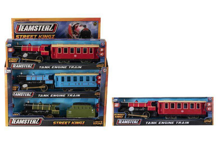 Teamsterz Lokomotywa z wagonami światło dźwięk 700814